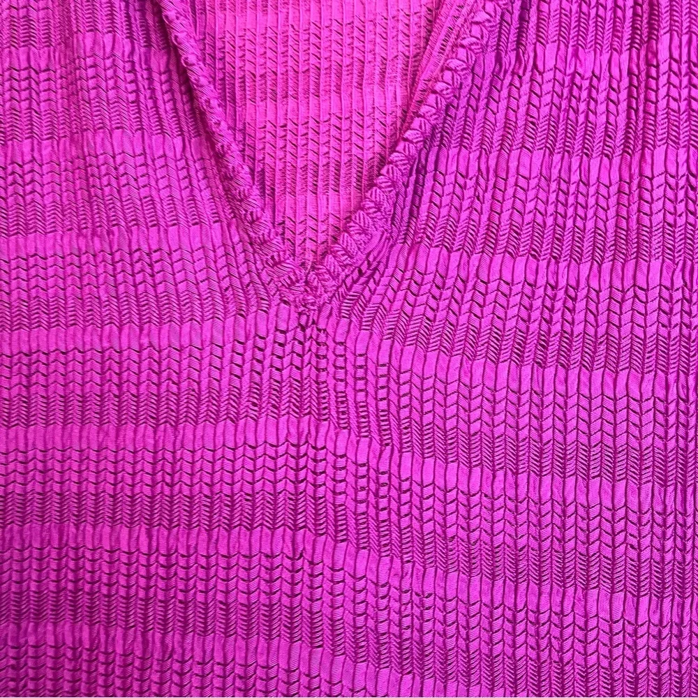 Jordan Taylor Magenta Pink Hooded Swimsuit Cover-up L made in USA - Picture 3 of 10